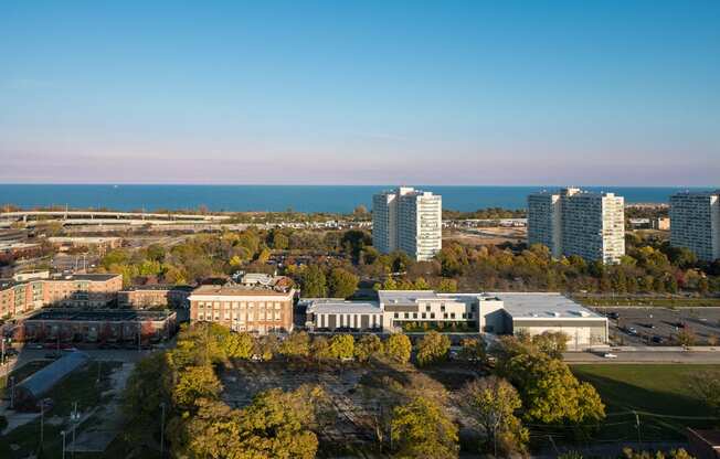 View of the lake facing east from Eden Commons