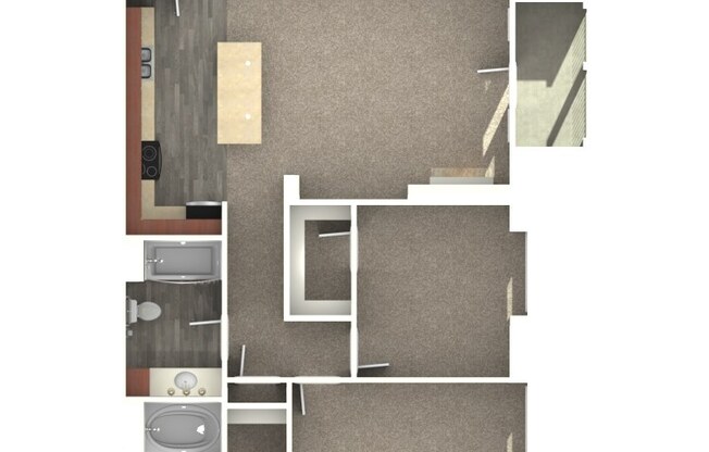 2 beds, 2 baths, 1,000 sqft, $1,430