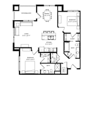 2 beds, 2 baths, 1,040 sqft, $2,225