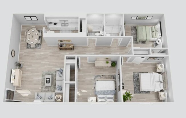 3 beds, 2 baths, 1,100 sqft, $1,100