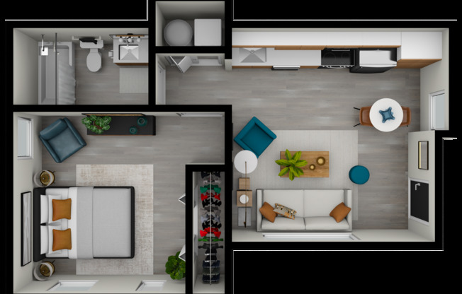 1 bed, 1 bath, 473 sqft, $1,549, Unit 306