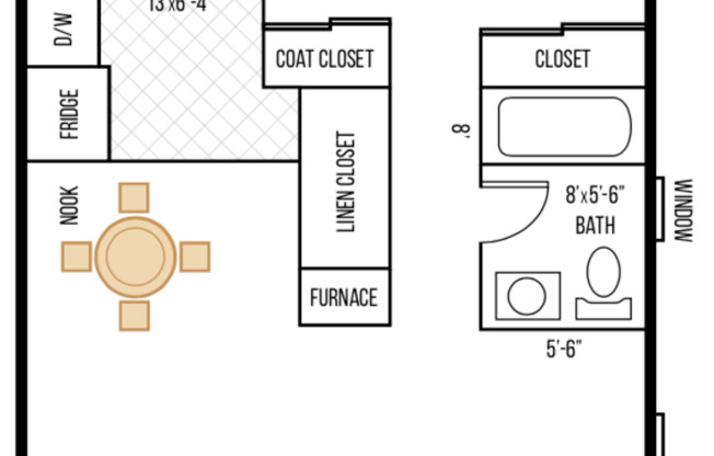 1 bed, 1 bath, 690 sqft, $2,350, Unit #1