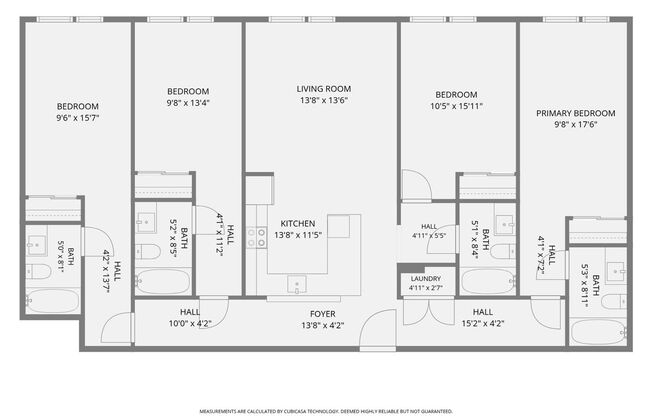 4 beds, 4 baths, 1,094 sqft, $2,900, Unit 203