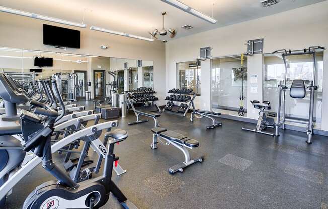 Fitness center at Element 47 by Windsor, CO, 80211