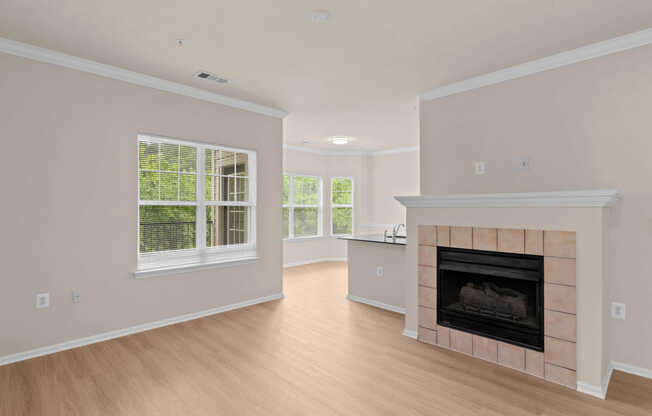 Living Room with Hard Surface Flooring