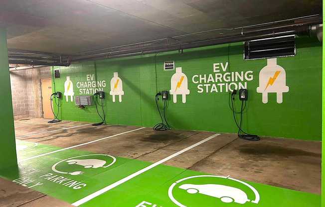 4 Plugzio Level 2 EV Charging Stations