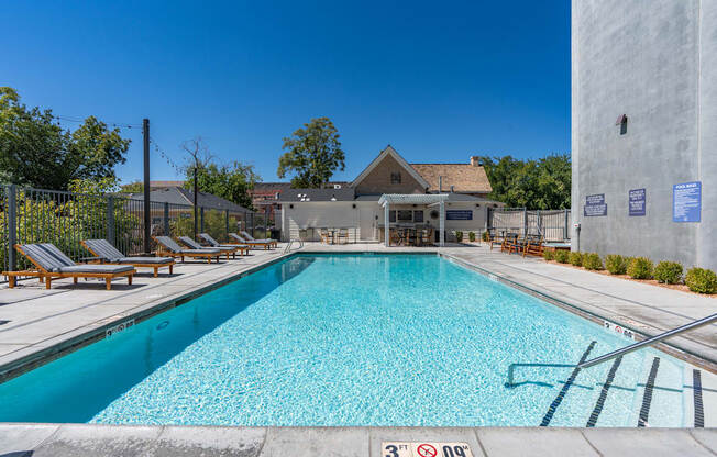 the pool at our apartments