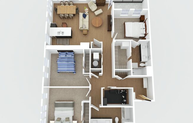 3 beds, 2 baths, 1,613 sqft, $3,800, Unit 110 W Beall #404