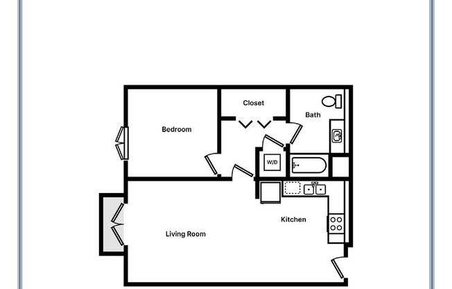 1 bed, 1 bath, 625 sqft, $3,919, Unit 408