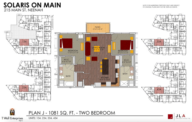 2 beds, 2 baths, 1,081 sqft, $2,399, Unit 134