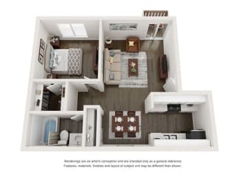 1 bed, 1 bath, 550 sqft, $1,067