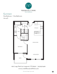 1 bed, 1 bath, 775 sqft, $1,653