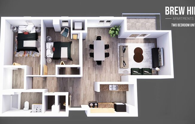 2 beds, 1 bath, 900 sqft, $1,700, Unit 304