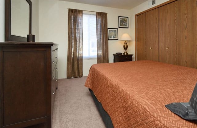 Comfortable Bedroom With Large Window at Van Horne Estates Apartments, El Paso, TX, 79934