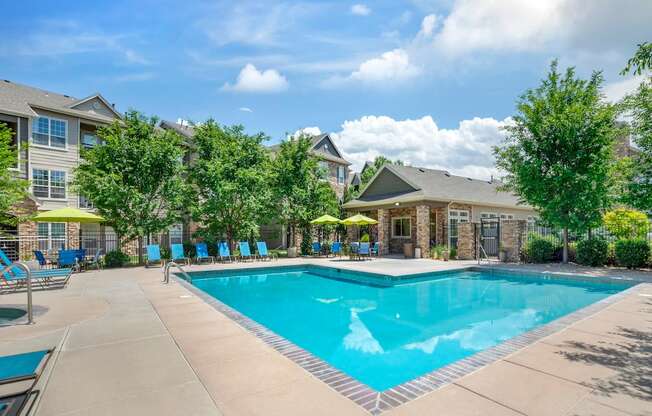 Sparkling Pool at Trailside Apartments