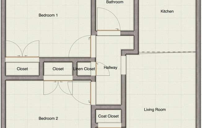 2 beds, 1 bath, 812 sqft, $1,085, Unit 1