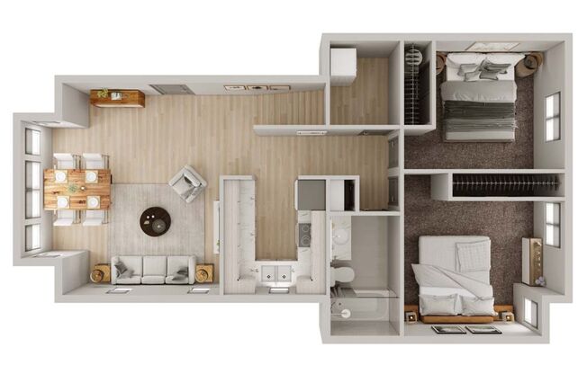 3 beds, 2 baths, 1,126 sqft, $3,117, Unit C246