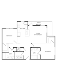 2 beds, 2 baths, 1,218 sqft, $1,805