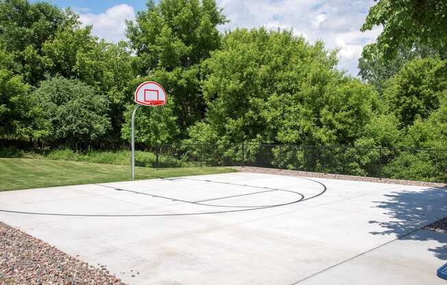 Shoot hoops at our basketball court in Eden Prairie, MN