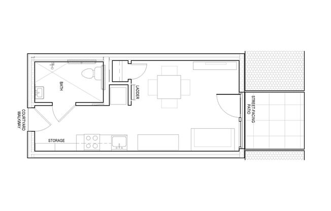1 bed, 1 bath, 429 sqft, $1,995, Unit 102