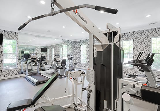 Fitness center with cardio equipment