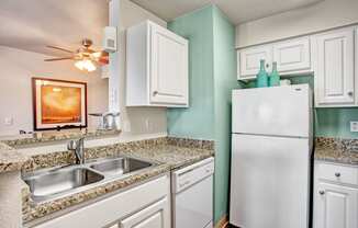 Legends at River Oaks Kitchen Sink & Fridge
