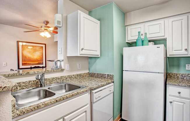 Legends at River Oaks Kitchen Sink & Fridge