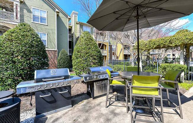 Looking for the perfect way to entertain guests or enjoy time spent with family and friends? Utilize the newly renovated Grilling Areas at Alden Place at South Square Apartments, Durham, NC 27707
