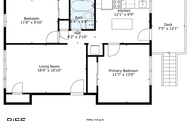 2 beds, 1 bath, 700 sqft, $2,195, Unit 221