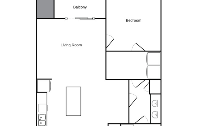 1 bed, 1 bath, 875 sqft, $1,250, Unit UW 1425-119