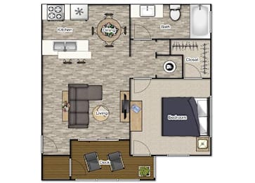 1 bed, 1 bath, 650 sqft, $1,148