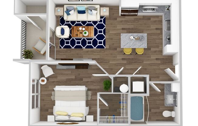 1 bed, 1 bath, 654 sqft, $1,935, Unit 3-112