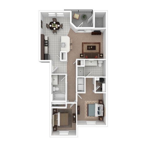 Two Bedroom Two Bath | Apartments in Tualatin OR | River Ridge Apartments