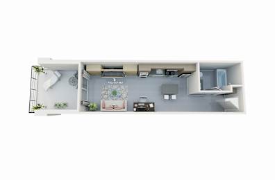 Studio, 1 bath, 525 sqft, $2,195