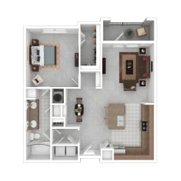 1 bed, 1 bath, 845 sqft, $1,605