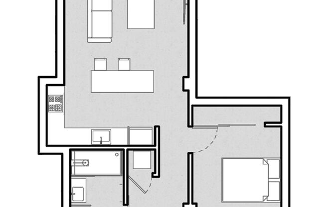1 bed, 1 bath, 668 sqft, $3,195, Unit 505