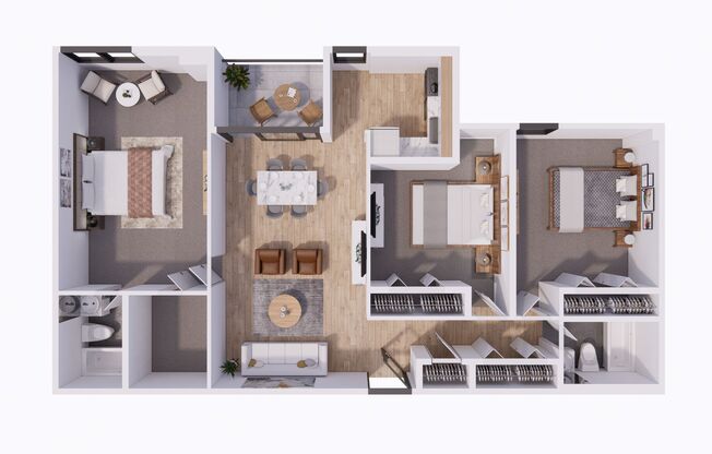 3 beds, 2 baths, 1,047 sqft, $2,175, Unit 67330606