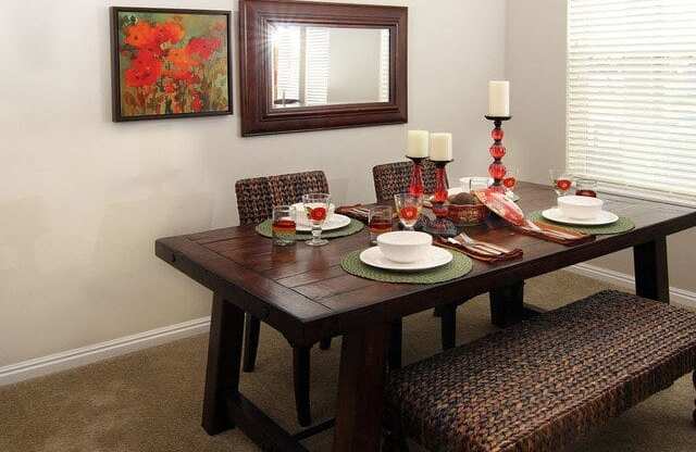 Elegant Dining Room at Talavera at the Junction Apartments & Townhomes, Midvale, 84047