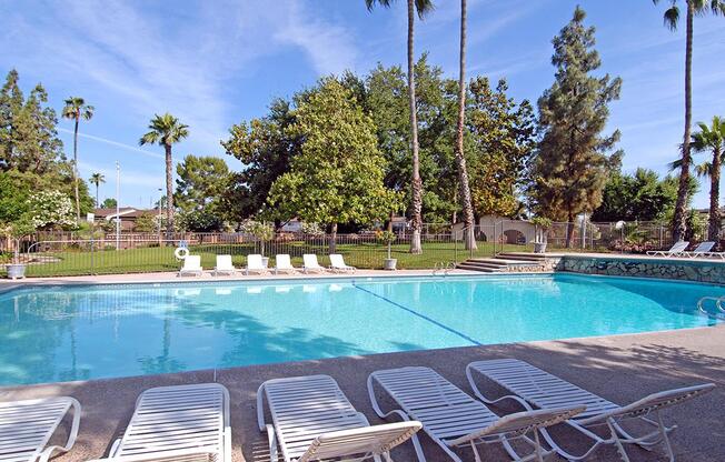 Enjoy those warm California days poolside