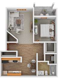 1 bed, 1 bath, 854 sqft, $994