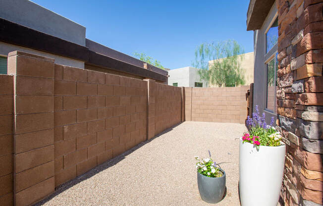 Private Backyards at Sabino Vista Apartments in Tucson