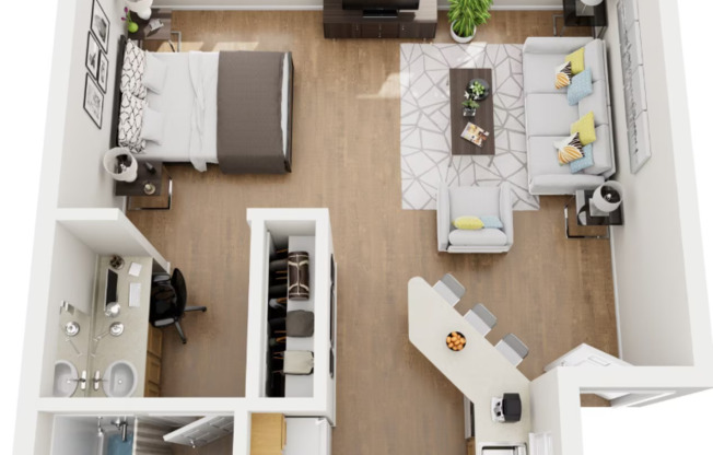 Studio, 1 bath, 400 sqft, $759