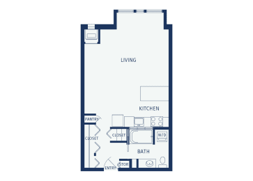 Studio, 1 bath, 548 sqft, $1,146