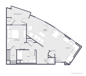 1 bed, 1 bath, 831 sqft, $3,205