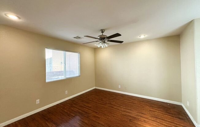 BEAUTIFUL 2 STORY HOME WITH HARDWOOD FLOORING! 3 BED 2 BATH, MASTER BEDROOM HAS ITS OWN PRIVATE BALCONY!! COMMUNITY POOL & PLAYGROUND!