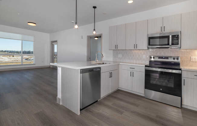 Kitchen with Stainless Steel Appliances