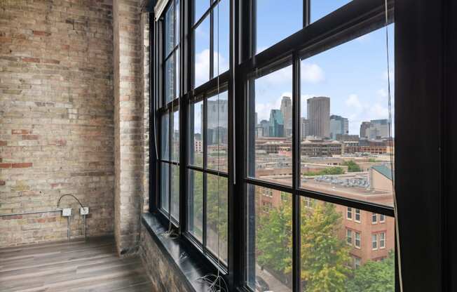 the view of the city from the loftat Gaar Scott Historic Lofts, Minnesota, 55401