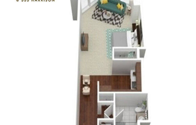Studio, 1 bath, 560 sqft, $2,820