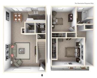 2 beds, 1.5 baths, 1,152 sqft, $3,885