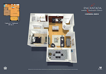 1 bed, 1 bath, 896 sqft, $1,396
